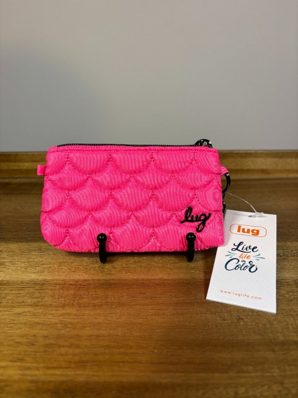 Lug Metro XL Hot Pink Quilted Nylon ID Pouch New